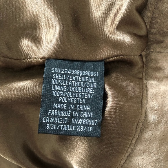 Tan Leather Jacket - Picture 7 of 8